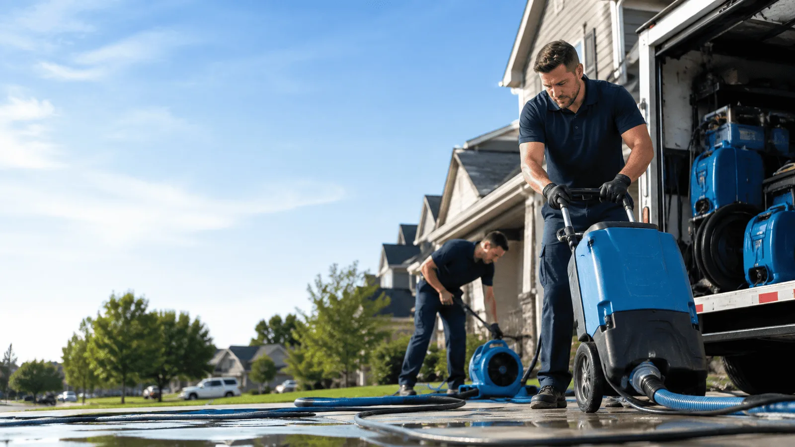 Structural Drying being performed in Merchantville, NJ